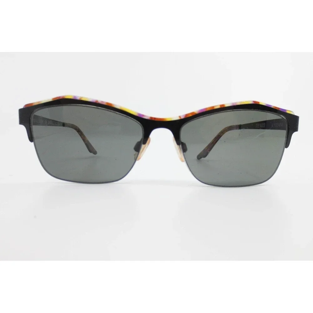 Steve Madden Dramatic Black Rectangular Semi Rimless Eyeglasses 54-16-135 35544